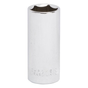 Vulcan MT6496483 Drive Socket, 13/16 in Socket, 3/8 in Drive, 6-Point, Chrome Vanadium Steel, Chrome