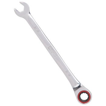 Vulcan PG5/16 Combination Wrench, SAE, 5/16 in Head, Chrome Vanadium Steel, Polished Mirror