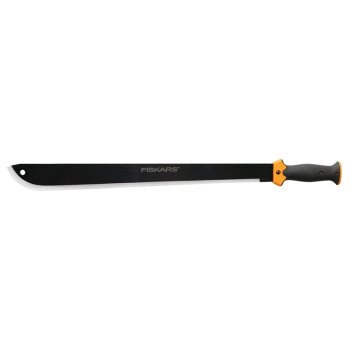 Fiskars 370780-1005 Machete, 22 in Blade, Steel Blade, Straight Edge Blade, Polypropylene Handle