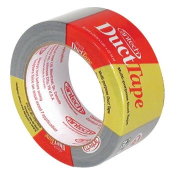 Cantech 394 Series 394-21 Duct Tape, 25 m L, 48 mm W, Polyethylene Backing, Gray