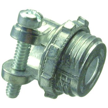 Halex 04203B Squeeze Connector, 3/8 in, Zinc