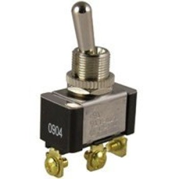 Gardner Bender GSW-12 Toggle Switch, 125/250 V, SPDT, Screw Terminal, Phenolic/Plastic Housing Material, Black