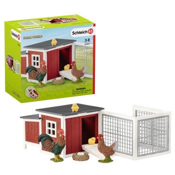 Schleich-S 42421 Chicken Coop Toy, Plastic