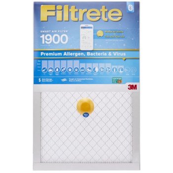 Filtrete S-UA00-4 Air Filter, 20 in L, 16 in W, 13 MERV, 1900 MPR