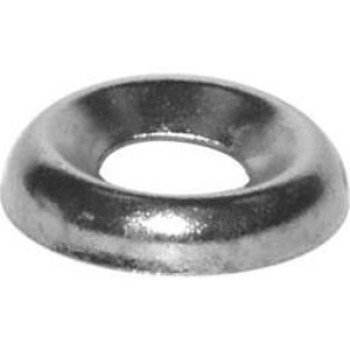 Reliable FCN6MR Finishing Cup Washer, Trim Ring, 0.2 mm ID, 0.469 mm OD, 0.103 mm Thick, Steel, Nickel, 1 PK