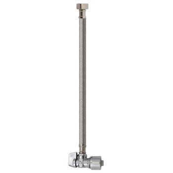 Keeney 2622PCPOLFL20K Quick Lock Valve, 5/8 in Connection, Compression, 125 psi Pressure, Stainless Steel Body