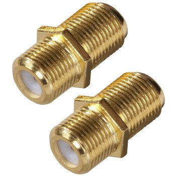 Zenith VA1002RG6FT Feed-Thru Connector, F Connector, Gold