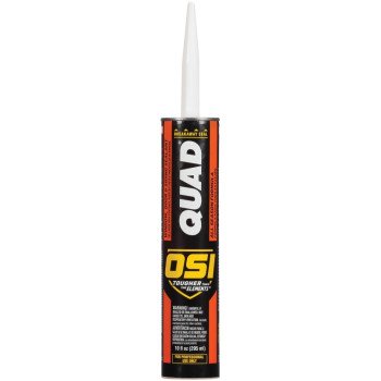 OSI 1642878 Advanced Formula Sealant, White, 7 days Curing, 20 to 100 deg F, 10 oz Cartridge