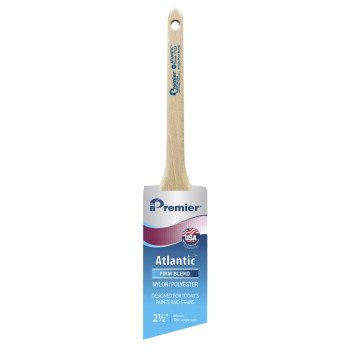 Premier Atlantic 17323 Paint Brush, 2-1/2 in W, 2-11/16 in L Bristle, Nylon/Polyester Bristle