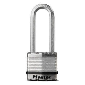 Master Lock Magnum Series M1XKADLJ Padlock, Keyed Different Key, 5/16 in Dia Shackle, 2-1/2 in H Shackle, Zinc