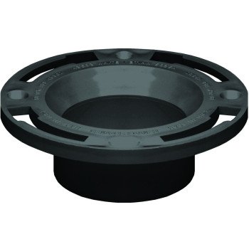 Oatey 43524 Closet Flange, 3, 4 in Connection, ABS, Black, For: 3 in, 4 in Pipes