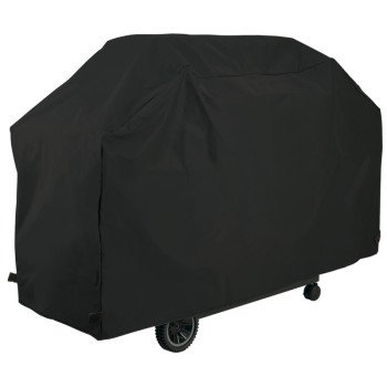 GrillPro 50351 Deluxe BBQ Grill Cover, 51 in W, 21 in D, 40 in H, PEVA/Polyester/PVC, Black