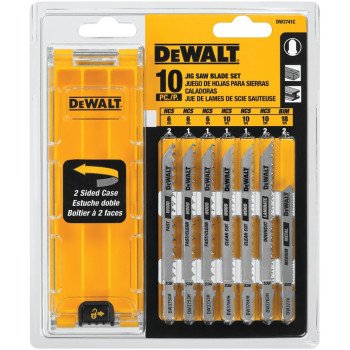 DEWALT DW3741C Jig Saw Blade Kit, 10-Piece, HCS