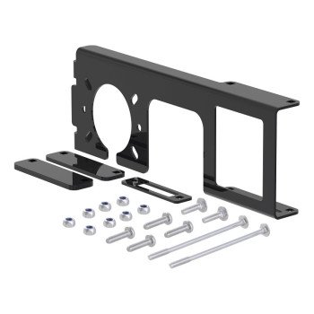 Curt Easy-Mount 58000 Wiring Bracket, Steel, Powder-Coated, Black, 1/PK