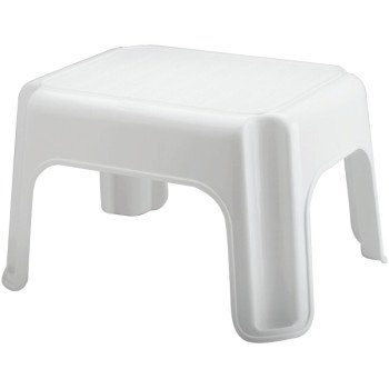 Rubbermaid FG420087WHT Utility Step Stool, 9-1/4 in H, White