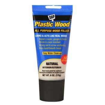 DAP COLORmaxx 7079800581 Wood Filler, Paste, Slight, Natural, 6 oz Tube