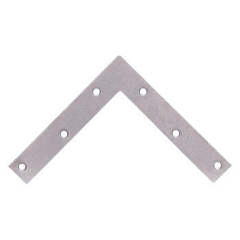 ProSource FC-G06-01PS Corner Brace, 6 in L, 6 in W, 1 in H, Galvanized Steel, Galvanized, 2 mm Thick Material