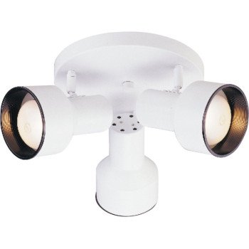 FLUSH MOUNT FIXTURE 3LT WHT   