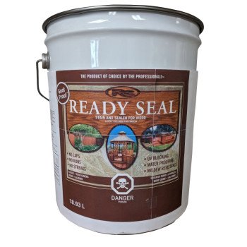 Ready Seal 520C Wood Stain and Sealant, Redwood, 5 gal