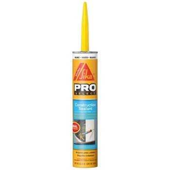 Sika SIKAFLEX PRO SELECT Series 515309 Construction Sealant, White, 10.1 oz Cartridge