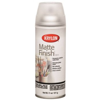 Krylon K01311007 Spray Paint, Matte, Clear, 11 oz, Can