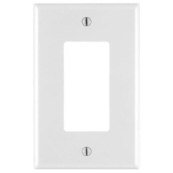 Leviton M52-0PJ26-0WM Wallplate Pack, 4.88 in L, 3.13 in W, 1-Gang, Nylon, White