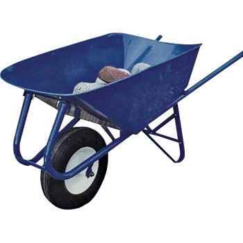 Miller Y5 Wheelbarrow, 5 cu-ft Volume, Steel, 1 -Wheel, Tubeless Wheel, 8 in Wheel