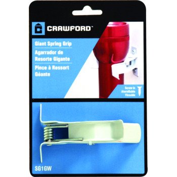 Crawford SG1GW Spring Grip Clip, Giant, Steel, White