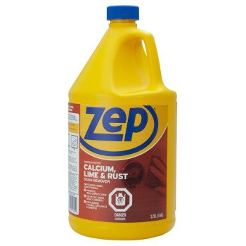 Zep ZUCAL128 Calcium/Lime/Rust Cleaner, 1 gal, Liquid, Pungent, Light Yellow