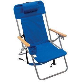 Rio Brands SC527-2833OGPK6 5-Position Backpack Chair, 28 in W, 20 in D, 31 in H, 225 lb Capacity, Polyester Seat