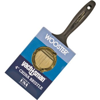 Wooster Z1120-4 Paint Brush, 4 in W, 3-3/16 in L Bristle, China Bristle, Varnish Handle