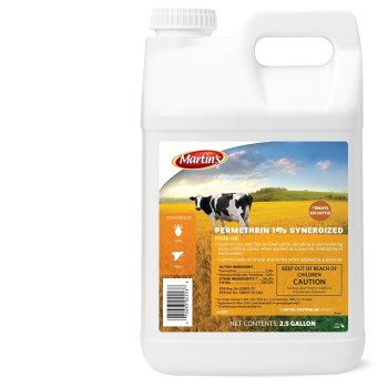 Martin's 82004553 Insecticide, Liquid, Light Amber, Mild Hydrocarbon, 2.5 gal