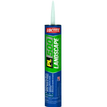 Loctite 1602122 Landscape Block Adhesive, Paste, Acetone, Light Tan, 28 oz Tube