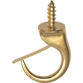 OOK 50361 Mug Hook, 1-1/4 in L, Brass