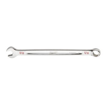 Milwaukee 45-96-9410 Combination Wrench, SAE, 5/16 in Head, 5.51 in L, 12-Point, Steel, Chrome