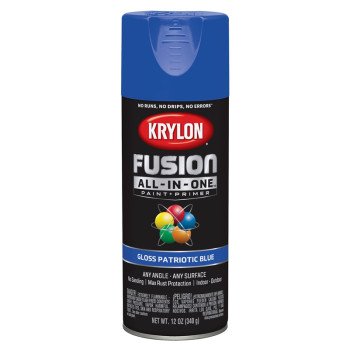 Krylon K02716007 Spray Paint, Gloss, Patriotic Blue, 12 oz, Can