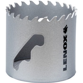 Lenox Speed Slot LXAH3238 Hole Saw, 2-3/8 in Dia, Carbide Cutting Edge