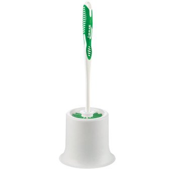 Libman 34 Toilet Bowl Brush, 1 in L Trim, PET Bristle, Polypropylene Holder, White Holder