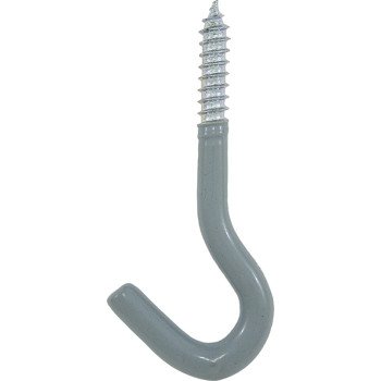 Crawford SS20 Plant Hook, 3-5/8 in L, Steel, Gray, Zinc, Self-Tap