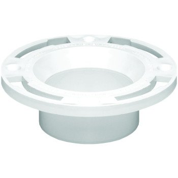 Oatey 43525 Closet Flange, 3, 4 in Connection, PVC, White