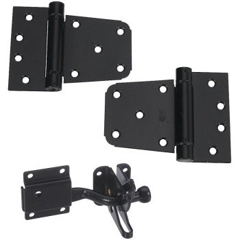 National Hardware DPV879 Series N343-475 Self-Closing Gate Kit, Steel, Black, 1-Piece