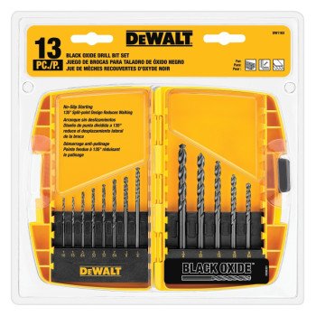 DEWALT DW1163 Drill Bit Set, 13-Piece, Black Oxide