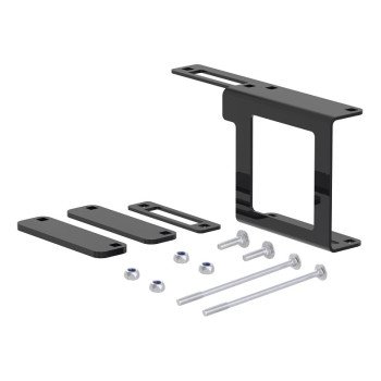 Curt Easy-Mount 58001 Wiring Bracket, Steel, Powder-Coated, Black, 1/PK