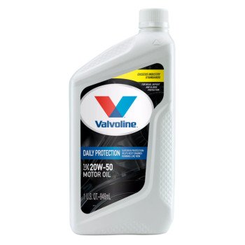 Valvoline Daily Protection 822344 Synthetic Blend Motor Oil, 20W-50, 1 qt, Bottle