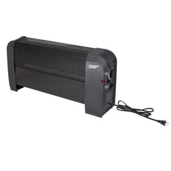 PowerZone DL12C Baseboard Heater, 12.5 A, 120 V, 750/1500 W, 5118.2 Btu Heating, 2-Heating Stage, Black