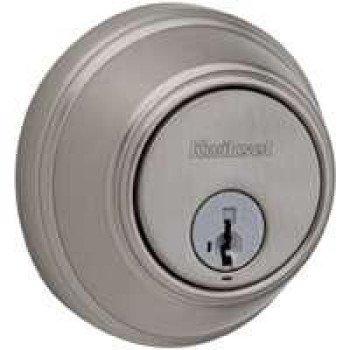 Kwikset 816 15RCAL/RCS Deadbolt, Alike Key, Steel, Satin Nickel, 2-3/8 to 2-3/4 in Backset, SmartKey Keyway