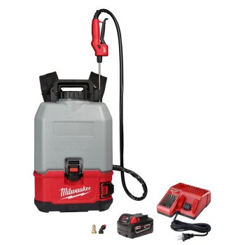 Milwaukee M18 SWITCH TANK 2820-21CS Backpack Concrete Sprayer Kit, 4 gal Tank, HDPE Tank, 25 ft Spray Range