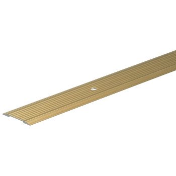 Frost King H433FB/3 Seam Binder, 3 ft L, 1-1/4 in W, Fluted Surface, Aluminum, Gold, Satin