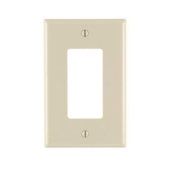 Leviton M56-0PJ26-0TM Wallplate Pack, 4.88 in L, 3.13 in W, 1-Gang, Nylon, Light Almond