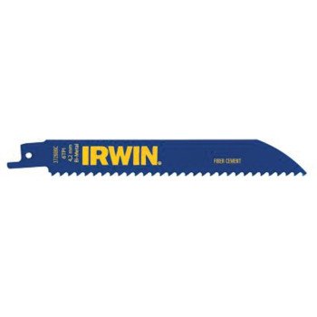 Irwin 372606P5 Reciprocating Saw Blade, 6 in L, 6 TPI, Cobalt/Steel Cutting Edge